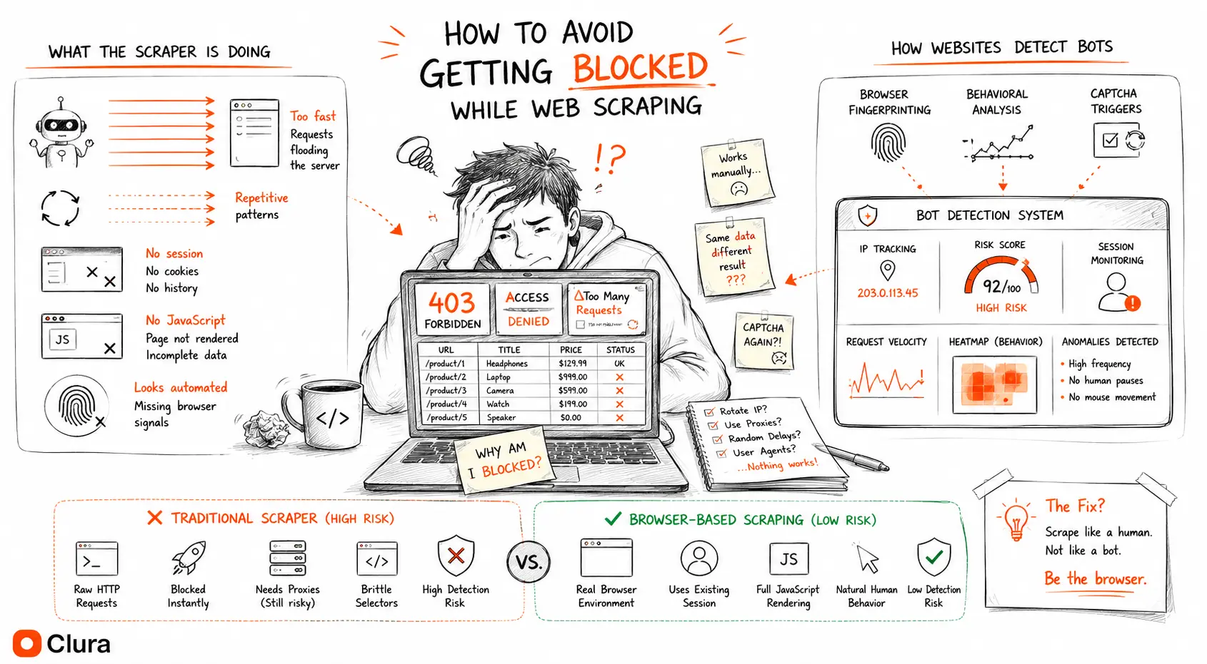 How modern bot detection works — TLS fingerprinting, behavioral biometrics, and data poisoning layers