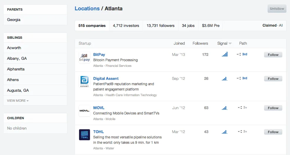 AngelList Startups Scraper