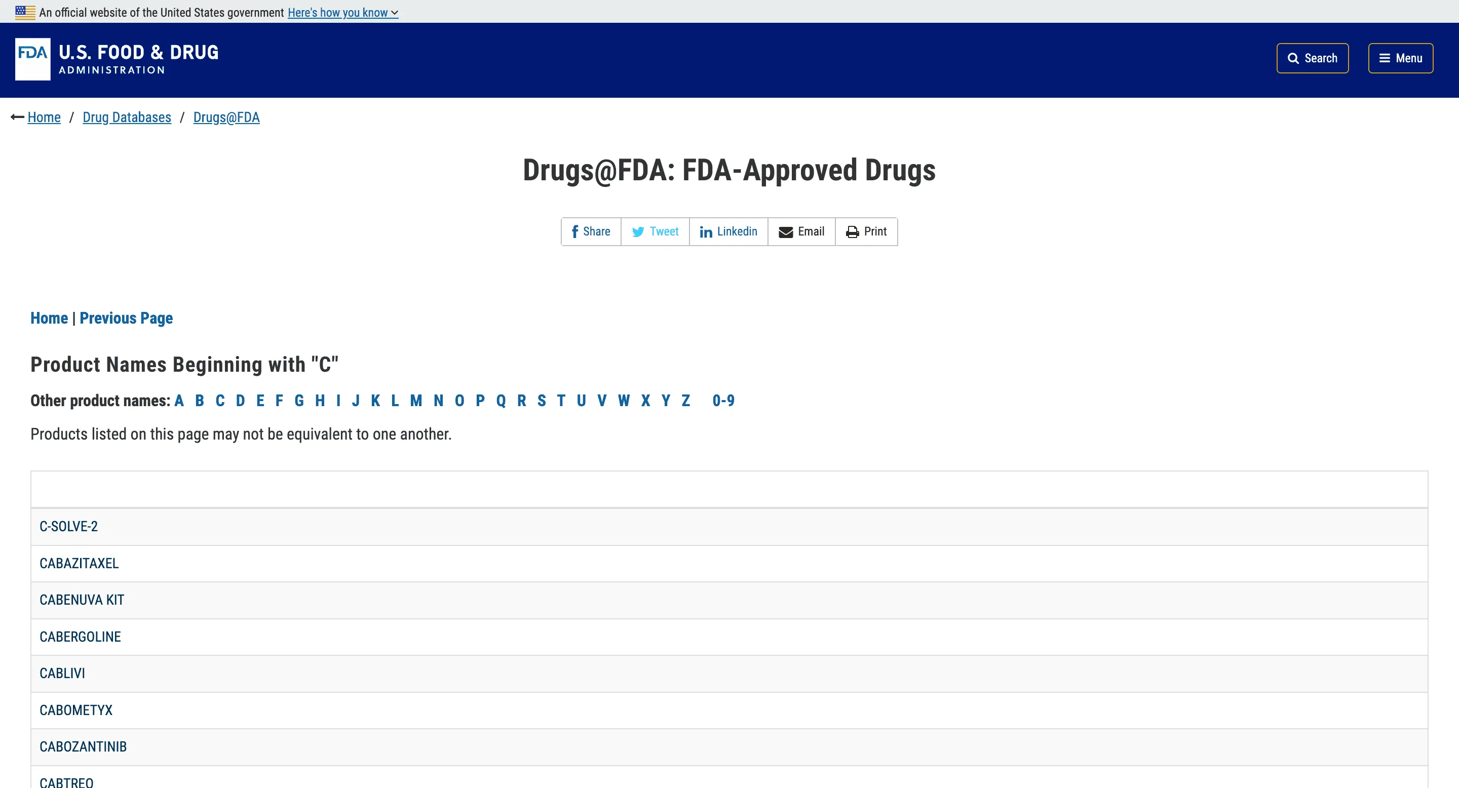 FDA Drug Approvals Scraper
