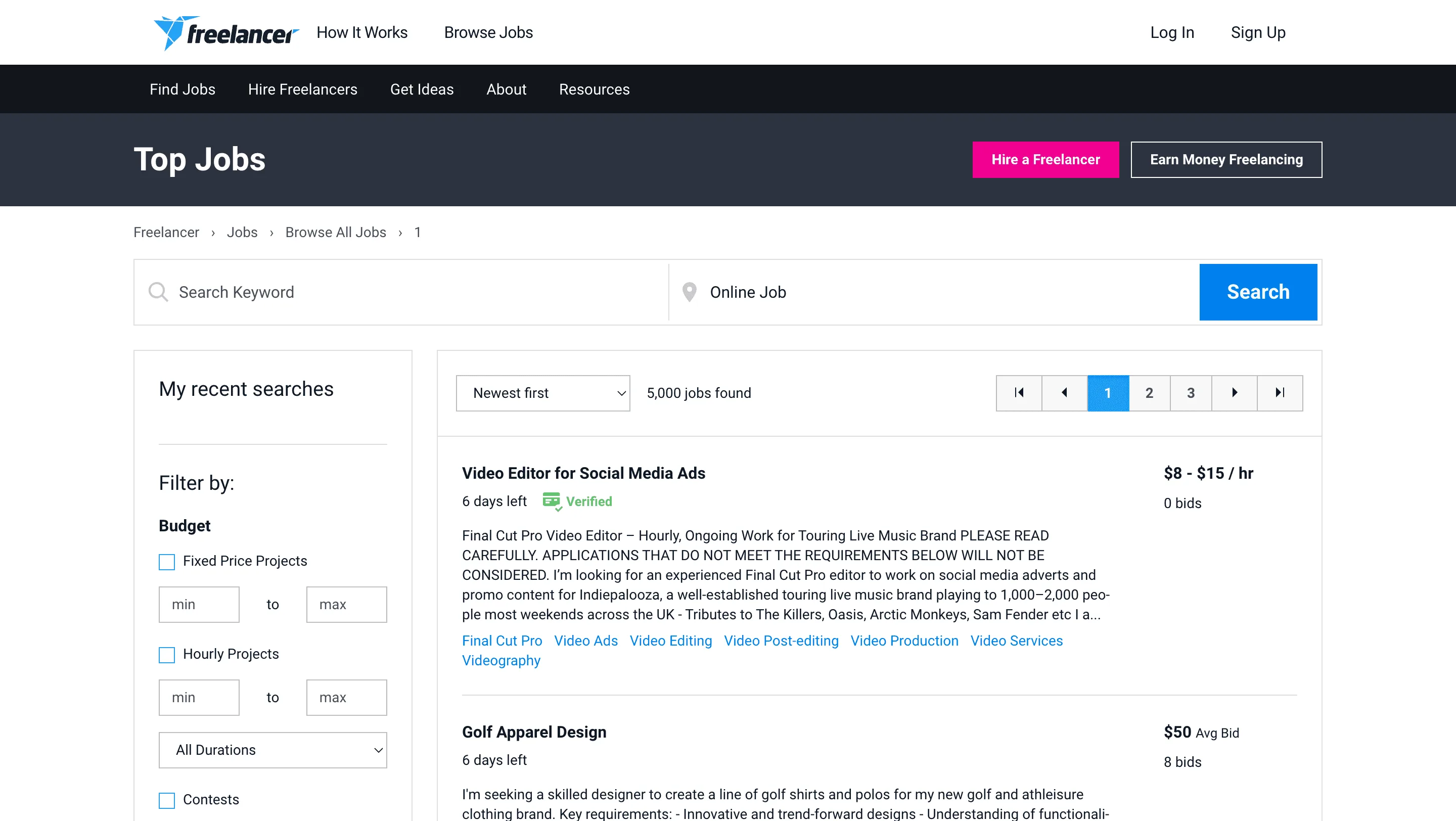 Freelancer Jobs Scraper