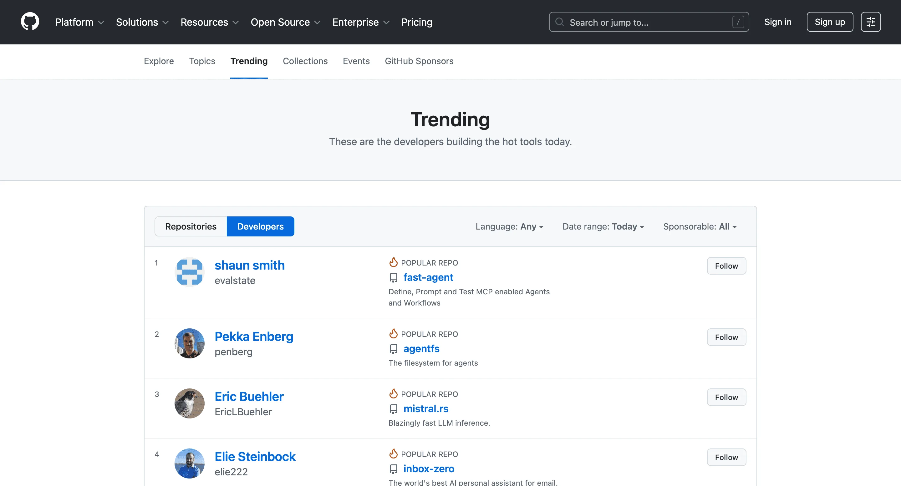GitHub Users Scraper