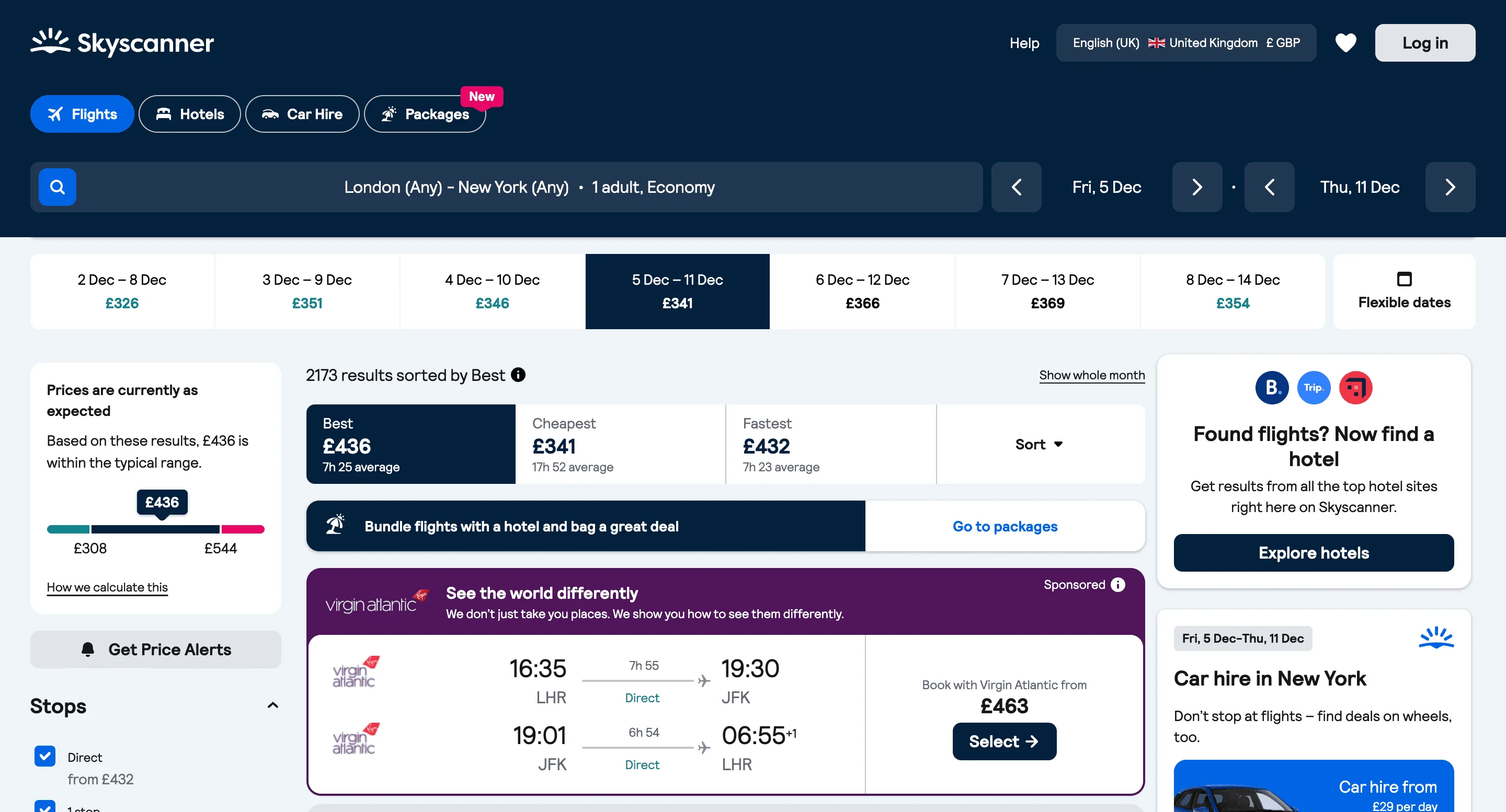 Skyscanner Flights Scraper