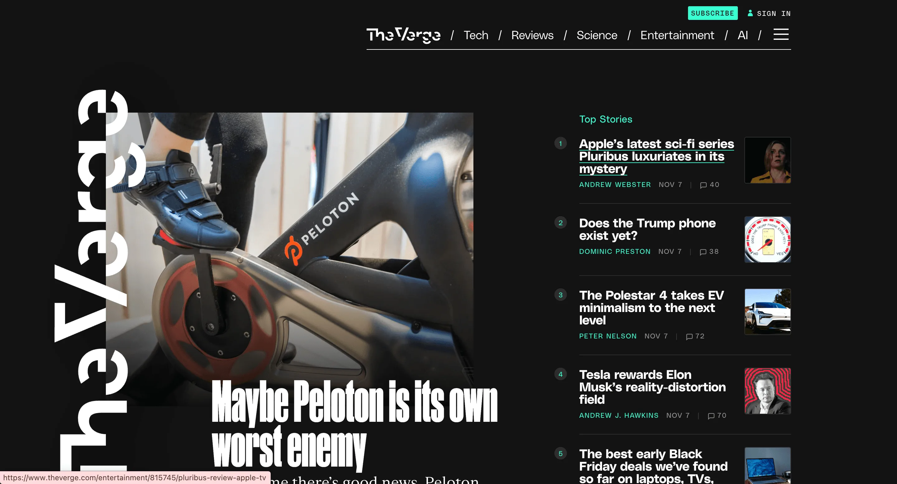 The Verge Tech News Scraper