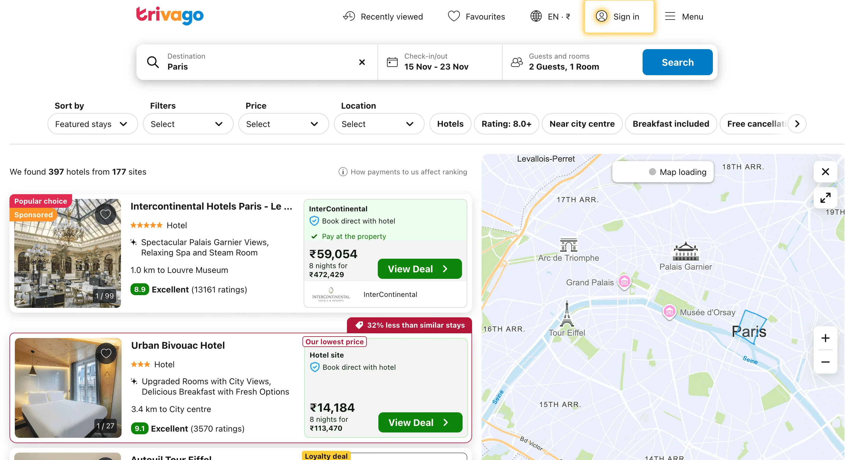Trivago Hotels Scraper