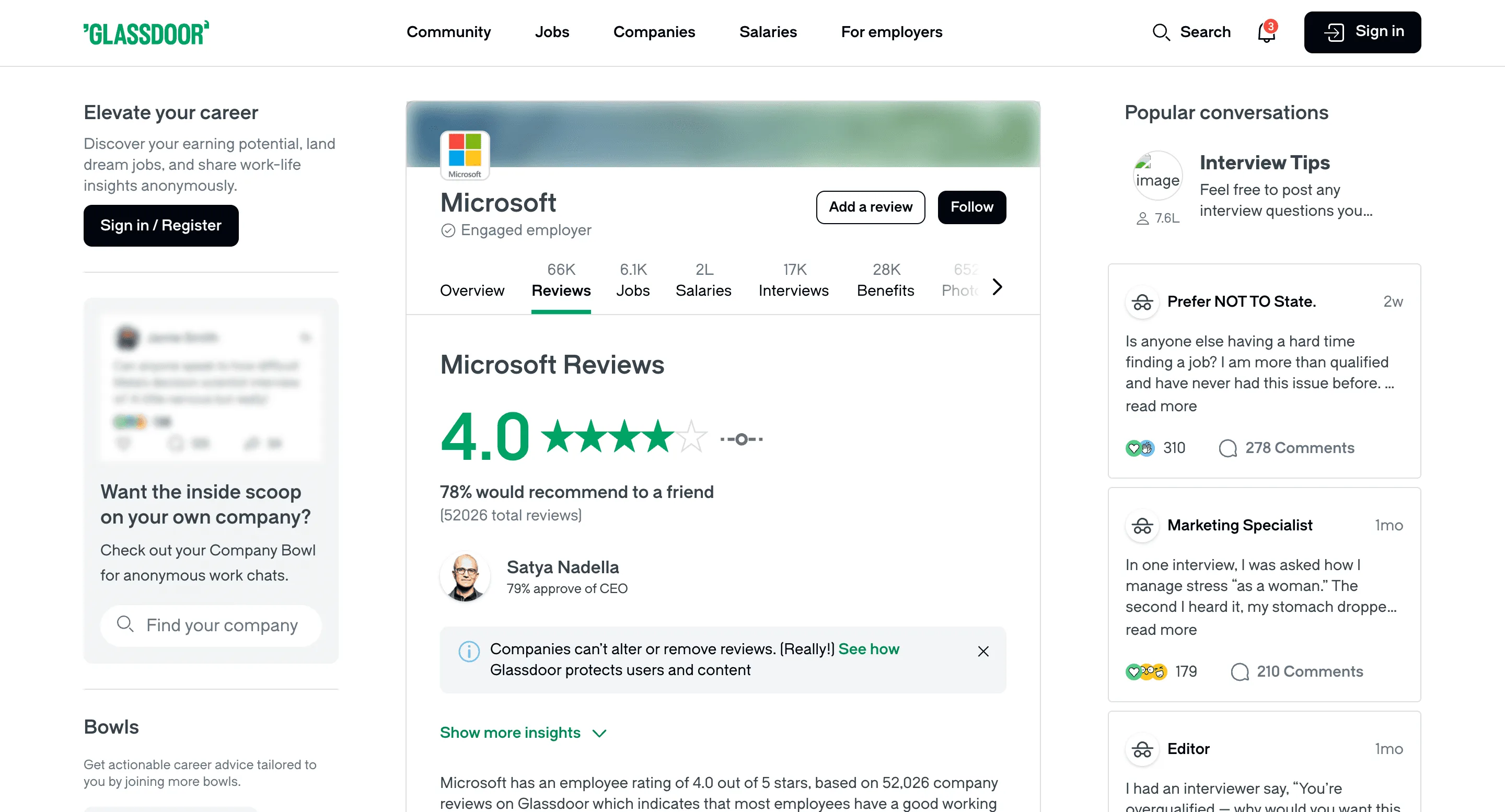 Glassdoor Employer Branding Scraper