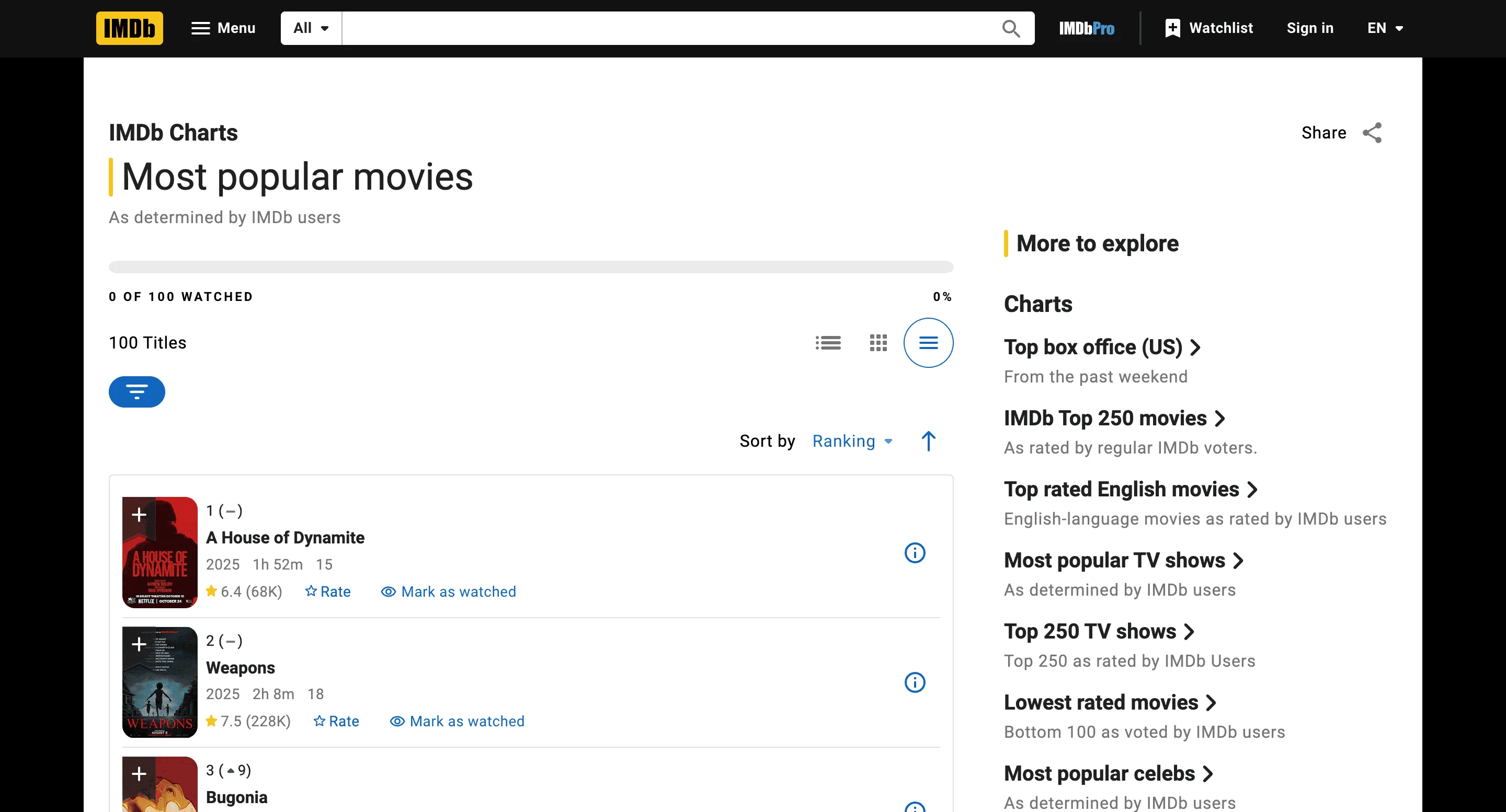 IMDb Movies Scraper