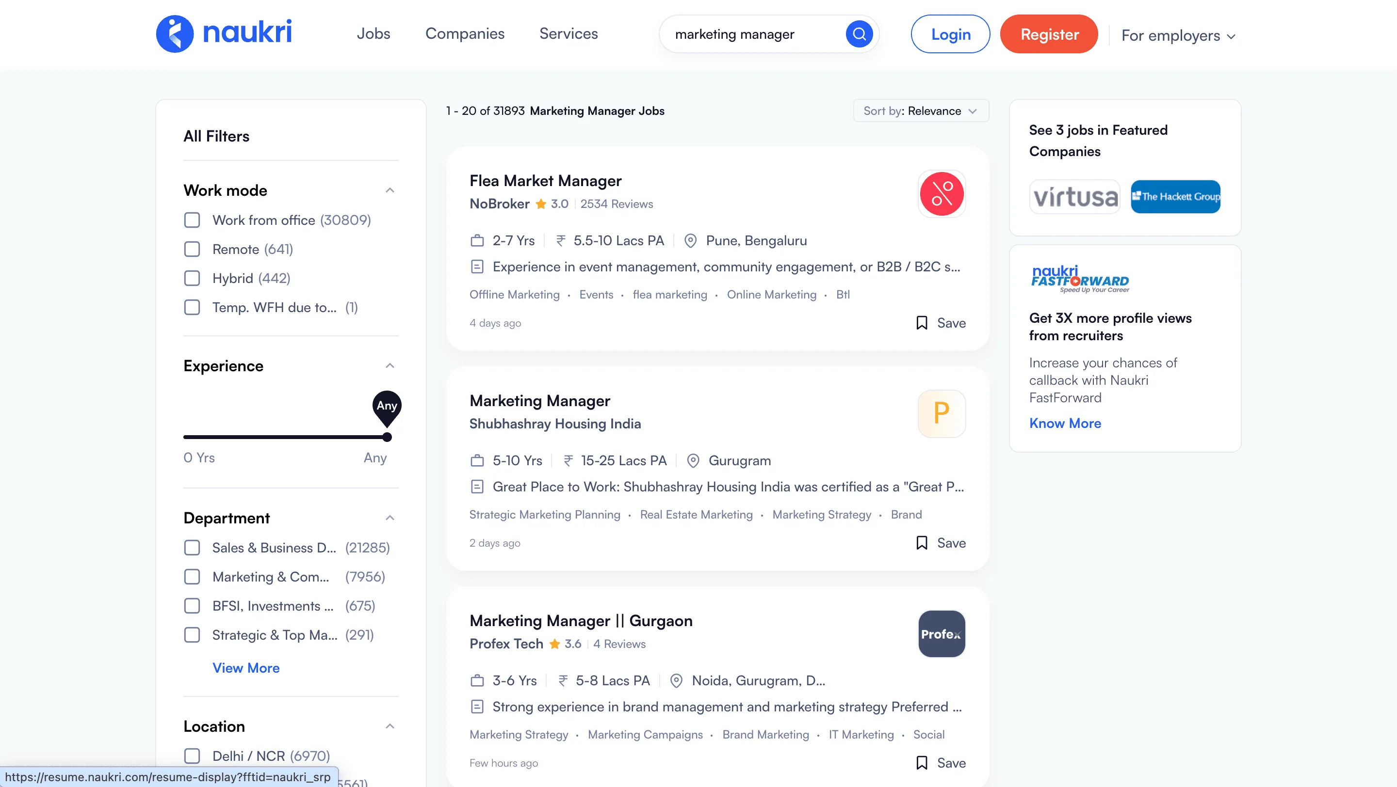 Naukri Jobs Scraper