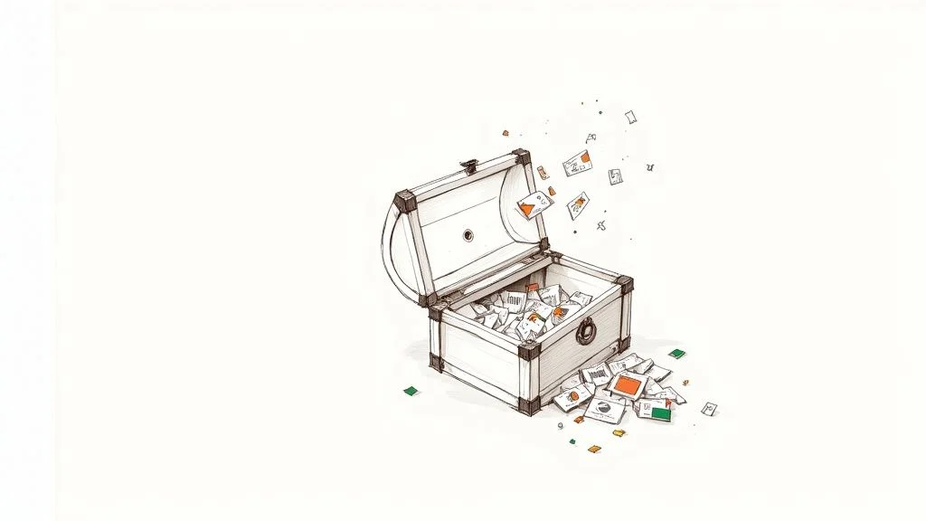 Person using a laptop to scrape website data with a browser extension