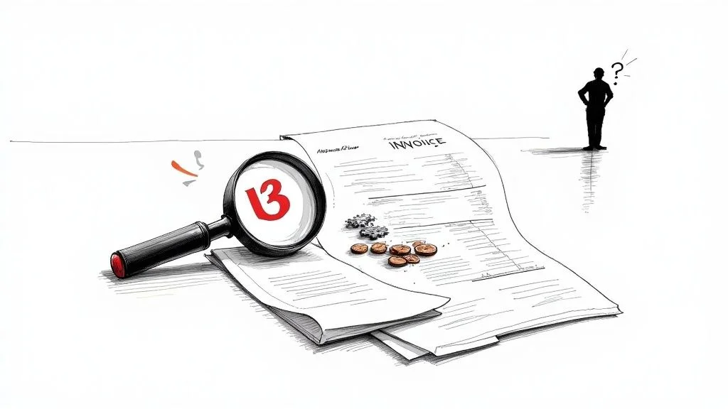 Person looking stressed at a desk with scattered papers, symbolizing the chaos of manual data entry