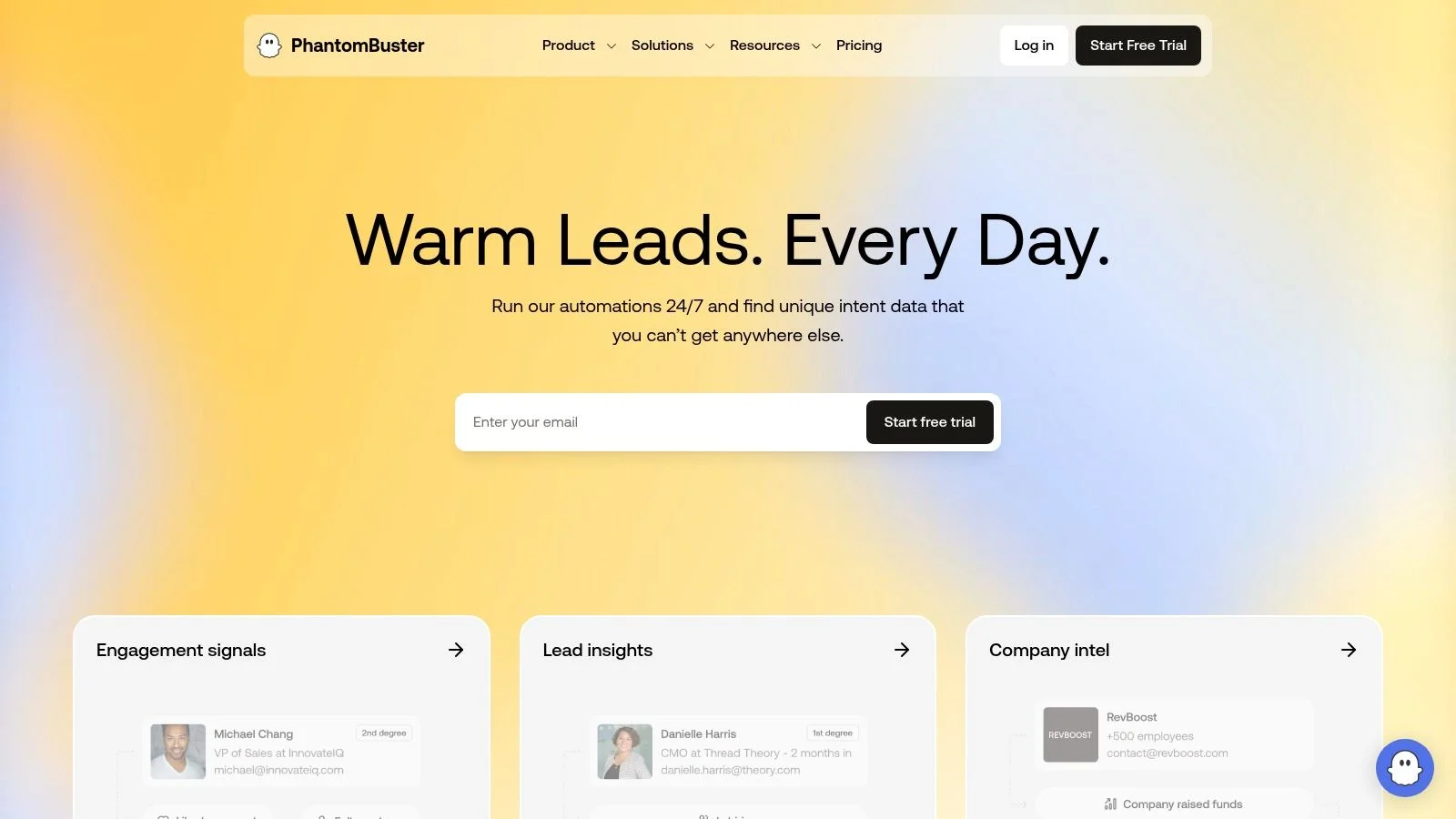 PhantomBuster dashboard showing LinkedIn automation Phantoms running on cloud for lead generation