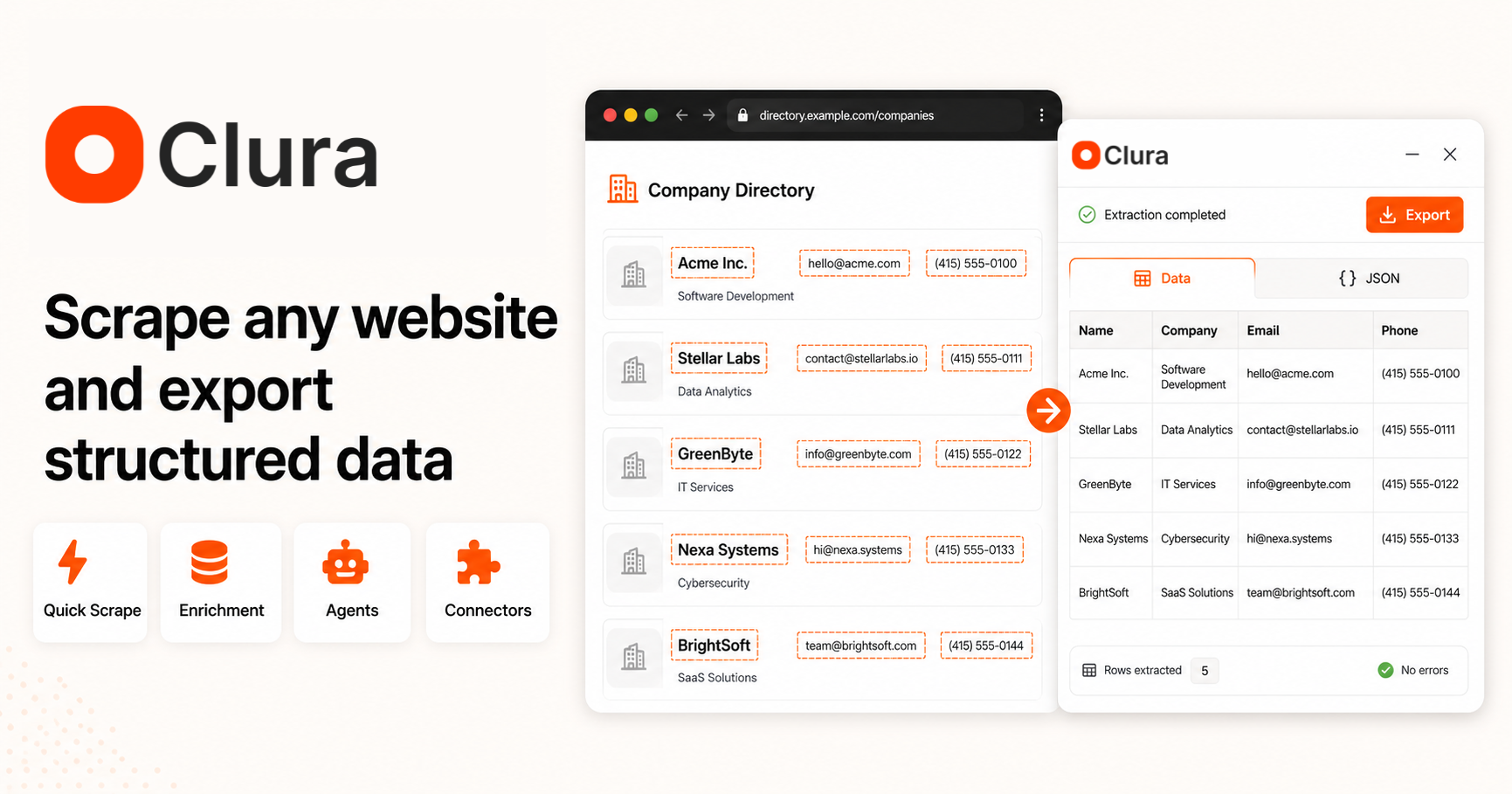 Clura: Free AI Web Scraper Chrome Extension | Clura